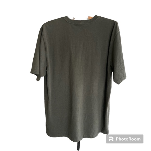 Carhartt T-Shirt Mens XL Tall Pocket Tee Logo Loose Fit Dk Green Workwear Nice - Picture 2 of 7